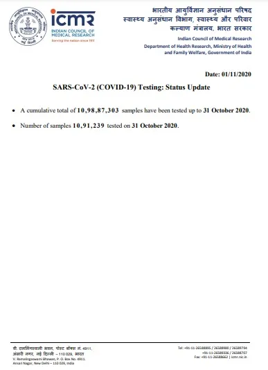 india coronavirus samples tested icmr details 
